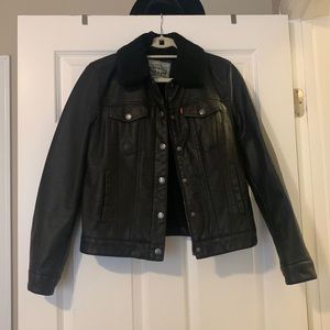 Levi's Black Leather Jacket